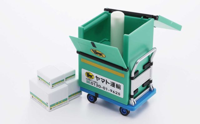 クロネコ台車印鑑立て